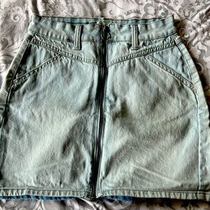 Juniors zip jeans skirt 5/27